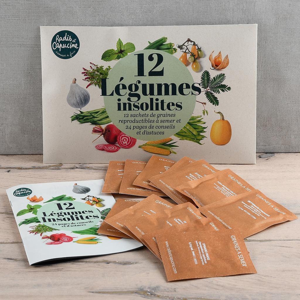 Coffret de 12 légumes insolites Radis et Capucine® fabrication France 🇫🇷