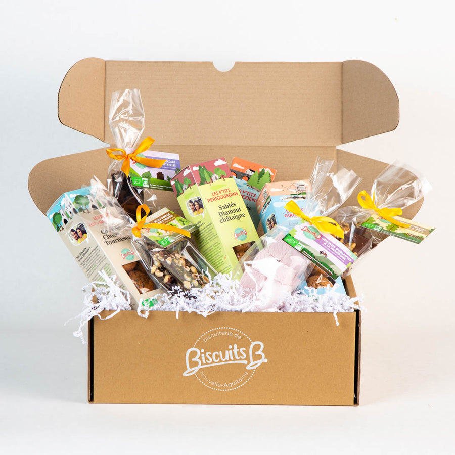 Coffrets de biscuits et chocolats artisanaux bio BISCUITS B®