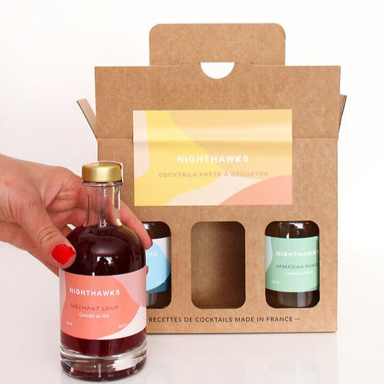 Coffret de cocktails 3 x 20 cl Nighthawks®