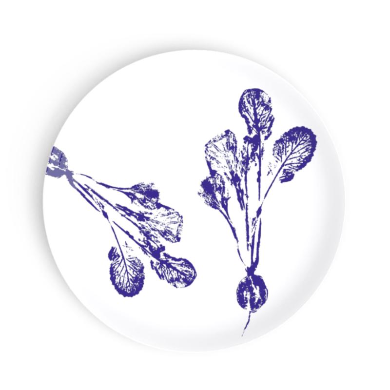 Assiettes À Dessert Collection Végétal En Porcelaine De Limoges Radis Objet Non Personnalisable