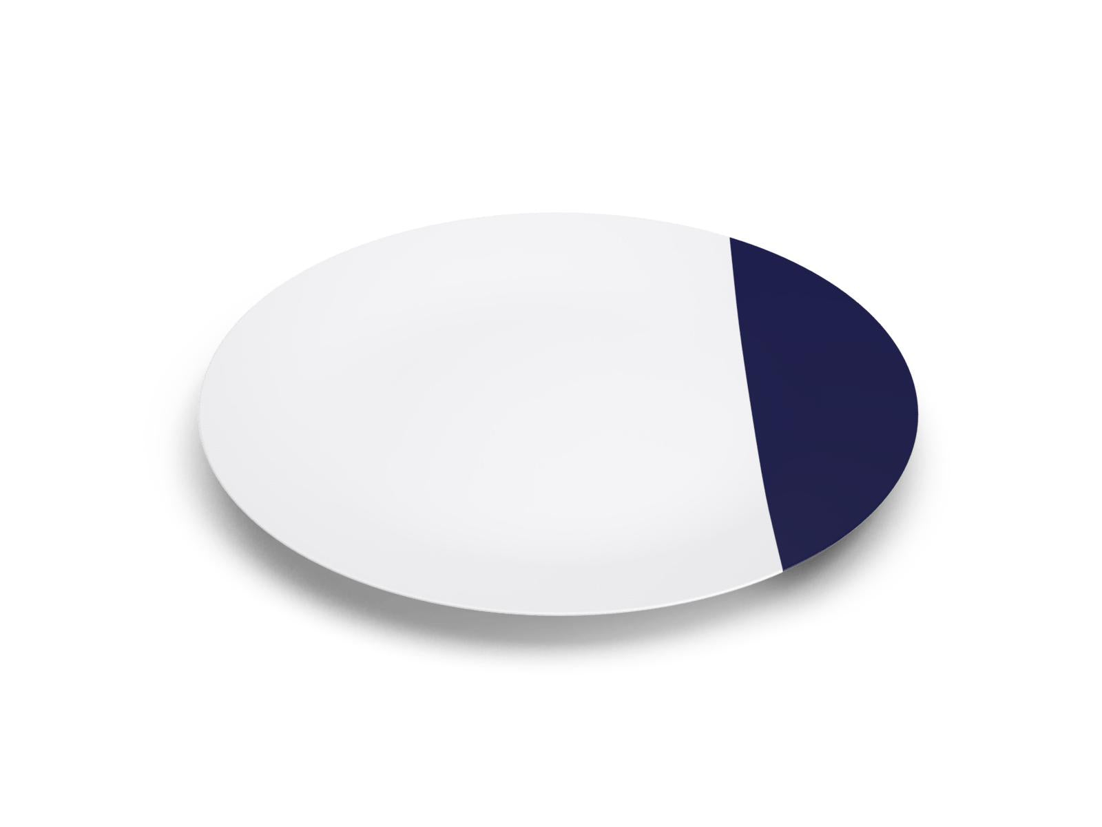 Assiettes À Diner Collection Bain De Couleurs En Porcelaine Limoges Ø 27 Cm Bleu Objet Non