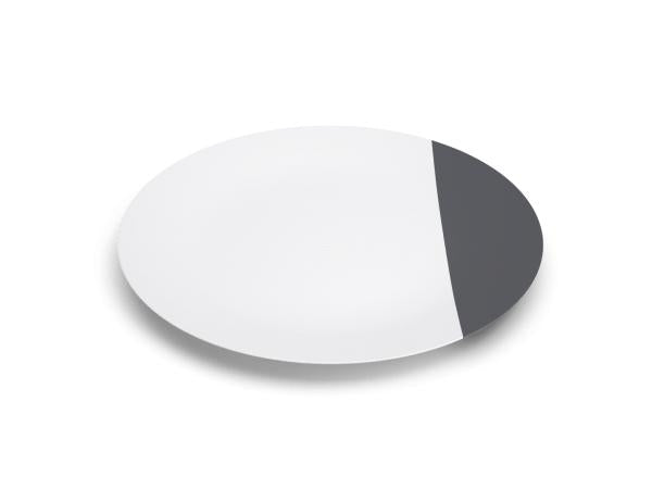 Assiettes À Diner Collection Bain De Couleurs En Porcelaine Limoges Ø 27 Cm Gris Objet Non