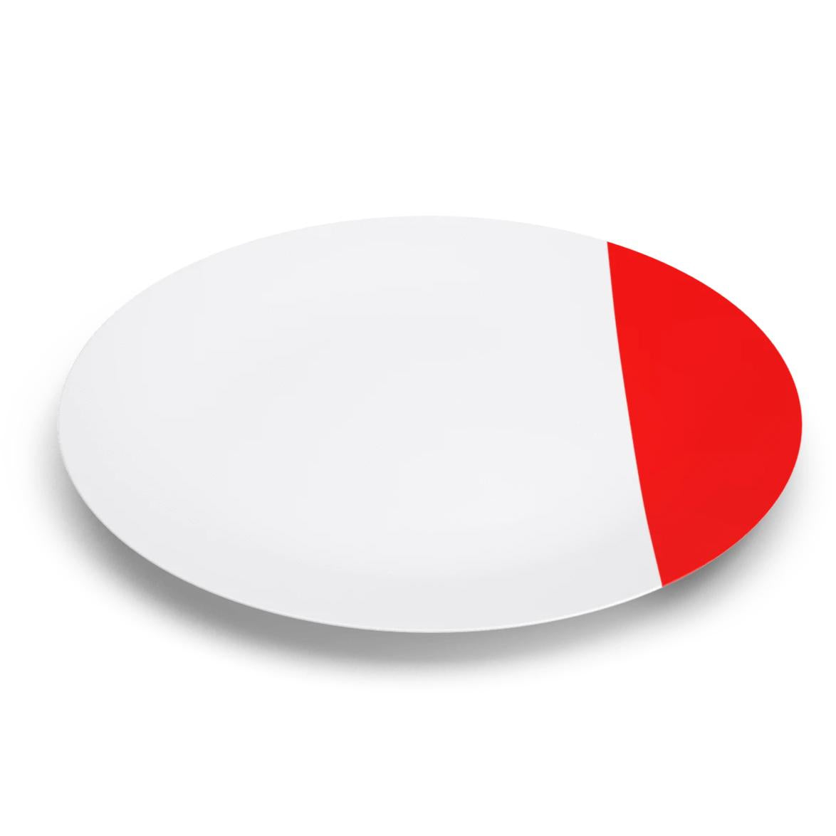 Assiettes À Diner Collection Bain De Couleurs En Porcelaine Limoges Ø 27 Cm Rouge Objet Non