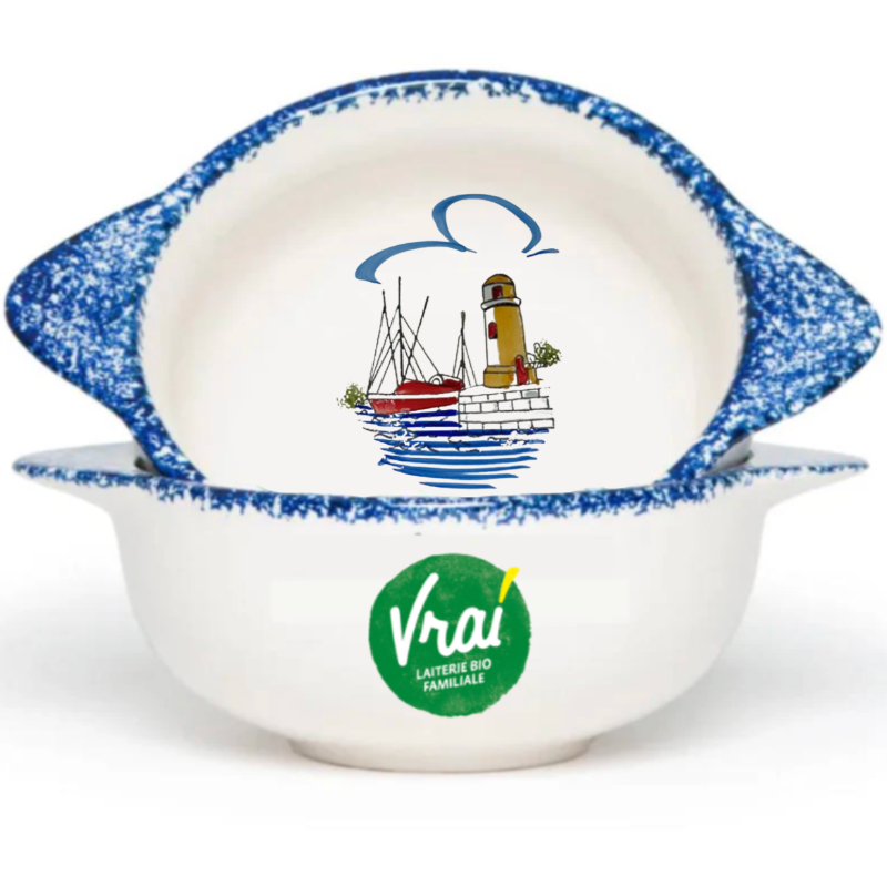 Bol breton personnalisé VRAI avec illustration "Entrée au port"- Le Cadeau Français