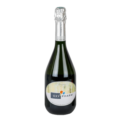 Bouteille champagne sticker personnalisé OXY PHARM' Le Cadeau Français