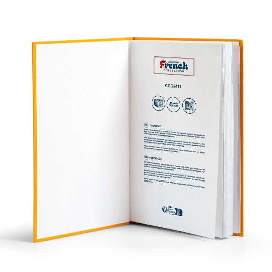 Carnet de notes A5 dos carré collé couverture rigide personnalisalé 🇫🇷-Le Cadeau Français®