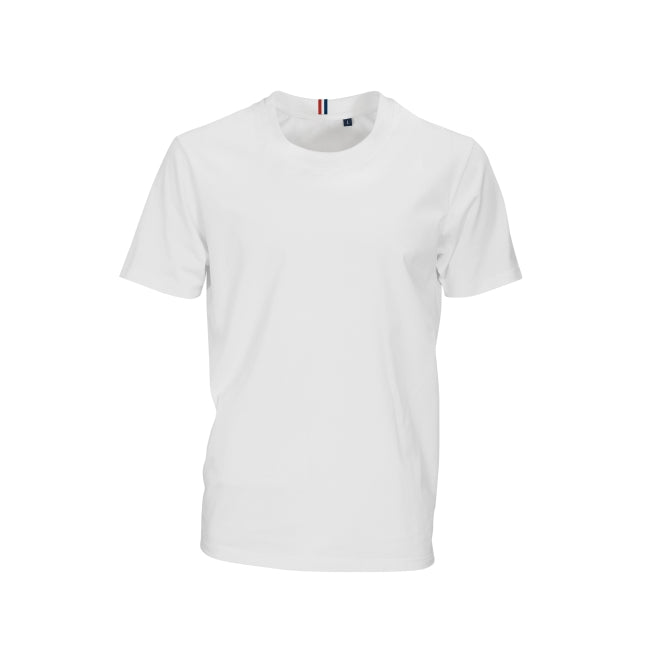 T-shirt blanc en coton bio 170g LUCIEN personnalisable 🇫🇷