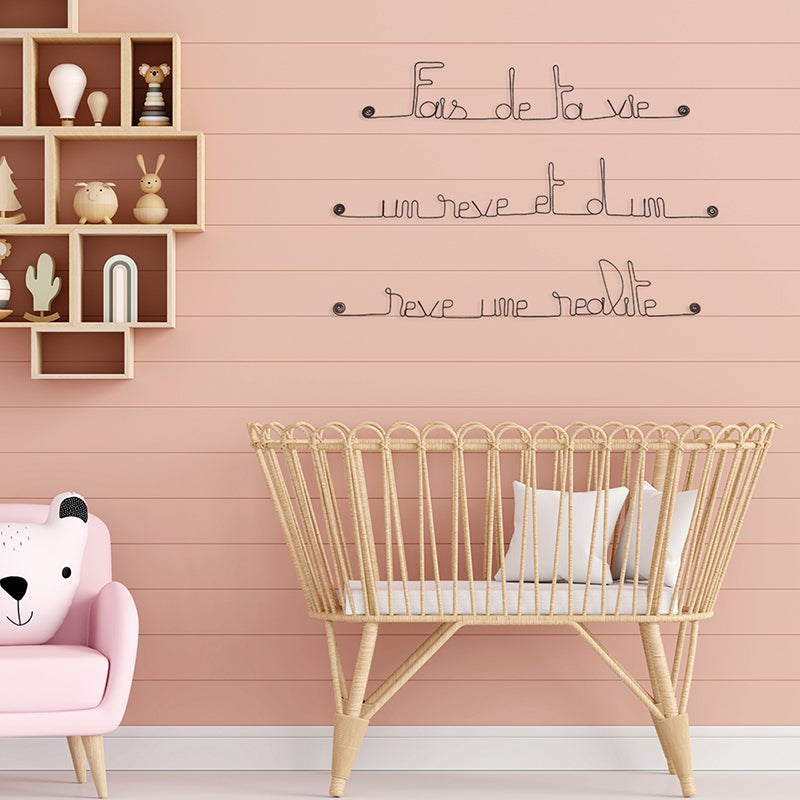 Décoration murale avec citations en métal Bijoux de Mur® fabrication France 🇫🇷
