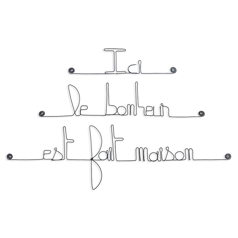 Décoration murale avec citations en métal Bijoux de Mur® fabrication France 🇫🇷
