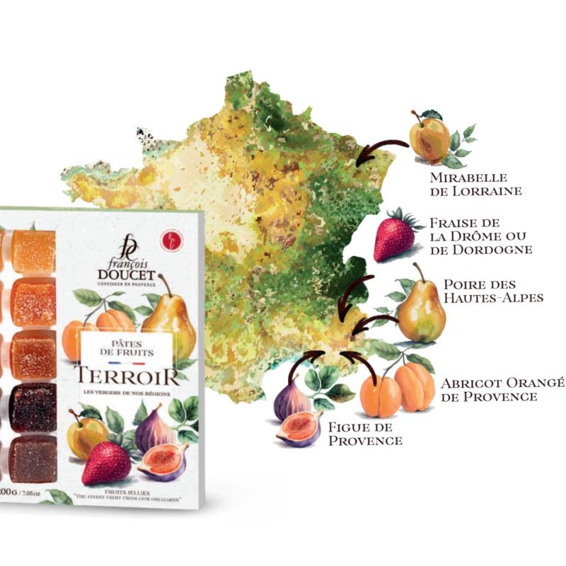 Assortiment de 20 pâtes de fruit Terroirs 200g François Doucet fabrication France 🇫🇷