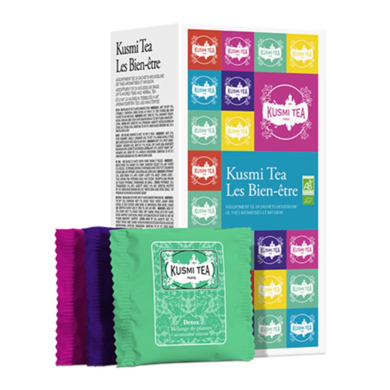 Coffret 'Les Bien-Être Bio' étui carton 24 sachets Kusmi Tea®