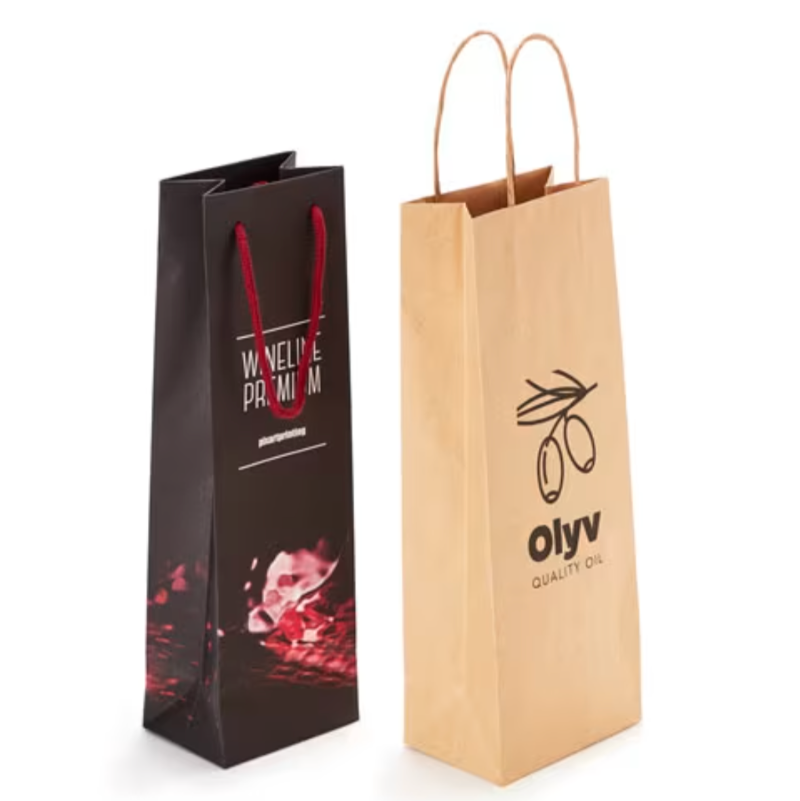 Sac en papier avec poignée personnalisé