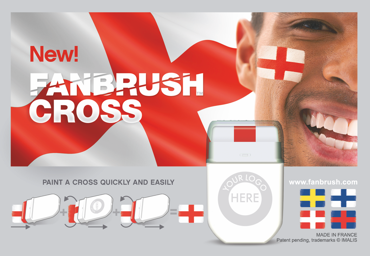 Crayon de maquillage pour supporters Fanbrush™ personnalisable fabrication France 🇫🇷