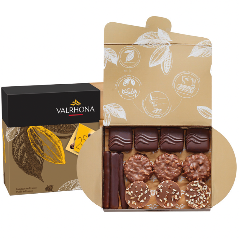 Coffrets 25 chocolats 230g Valrhona® fabrication France 🇫🇷