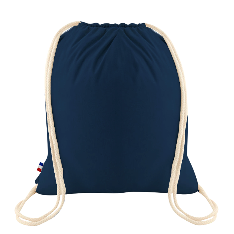 Sac à dos en coton à bretelles coulissantes - personnalisable 🇫🇷