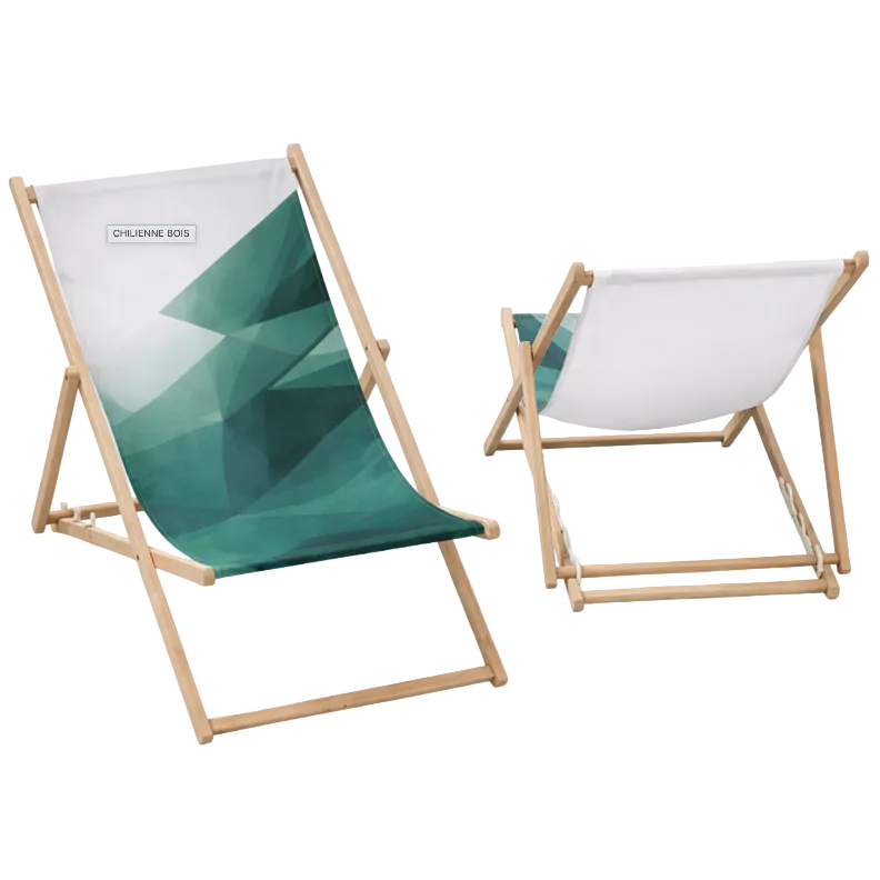Chilienne en bois avec toile polyester 100% personnalisée 🇫🇷