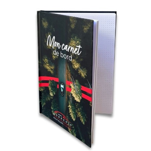 Carnet de notes A5 à couverture rigide imprimée quadri personnalisation Cobredia - Le Cadeau Français