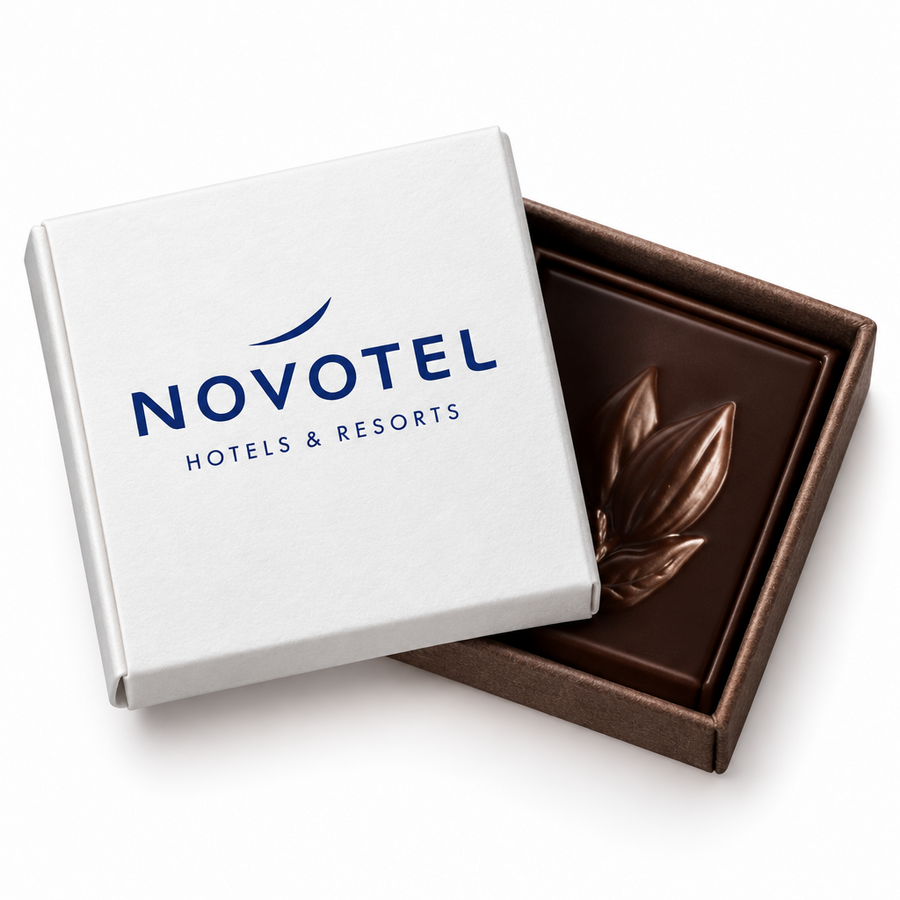 Carré de chocolat 4g Le Petit Carré Gourmand® personnalisable 🇫🇷