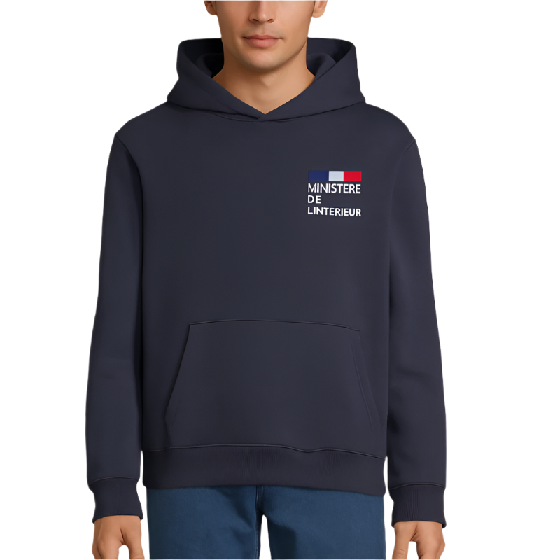 Sweat à capuche Unisex en coton bio personnalisable fabrication France 🇫🇷
