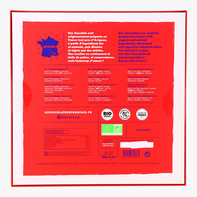 Coffret de 36 carrés Bio Le Chocolat des Français®