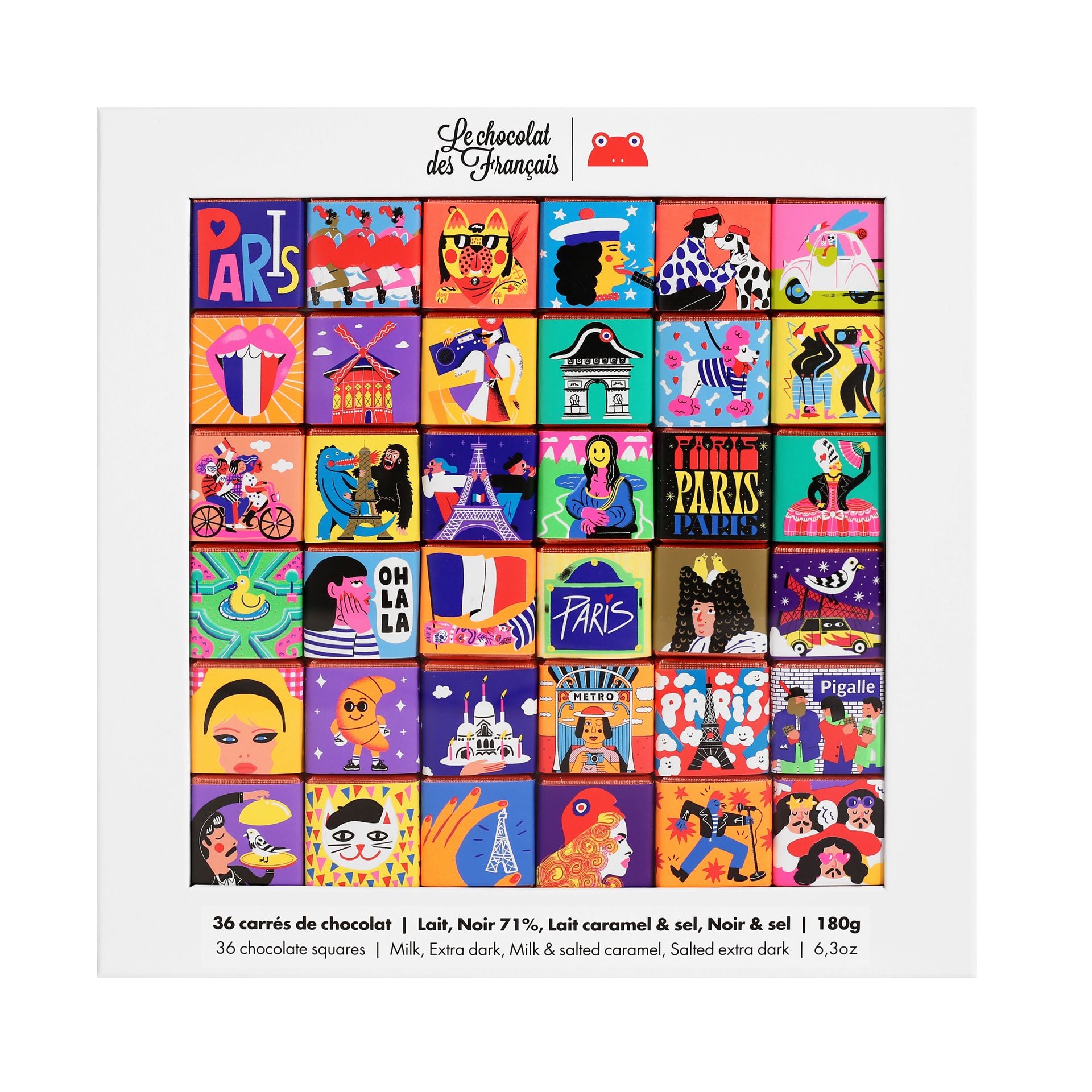 Coffret de 36 carrés Bio Le Chocolat des Français®