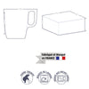 Coffret 4 Mugs 25 cl en Verre Luminarc® personnalisés fabrication France 🇫🇷