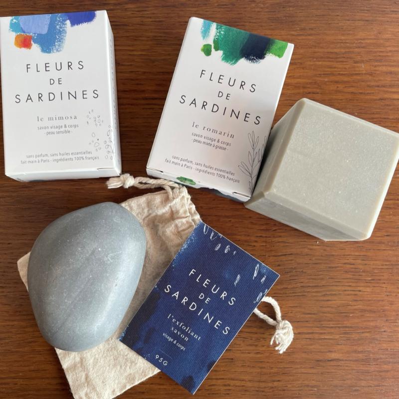 Coffret 4 savons solides artisanaux Fleurs de Sardines®