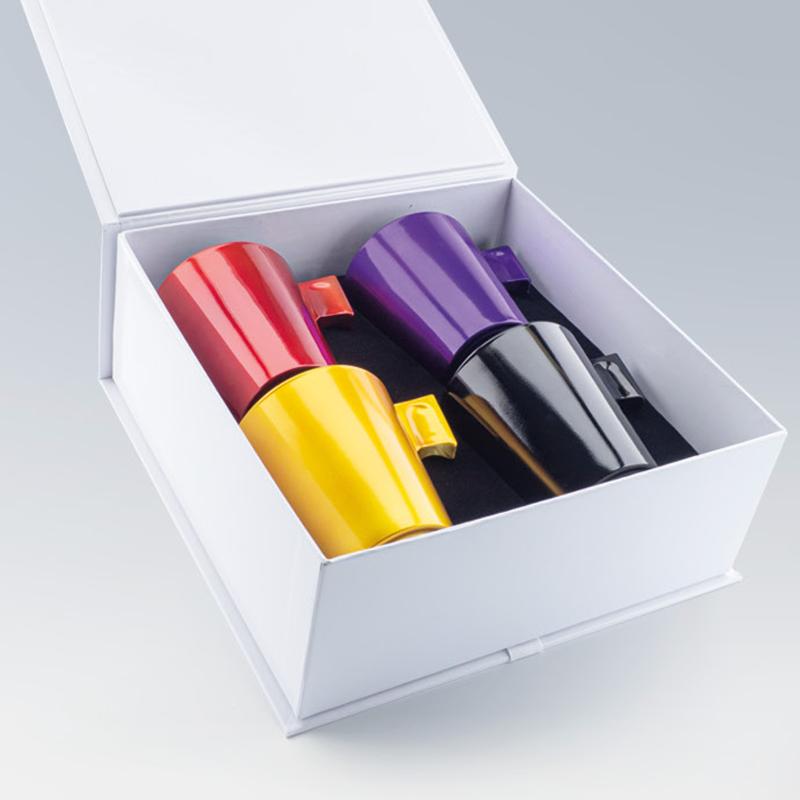 Coffret 4 tasses à expresso en verre 8 cl Luminarc® personnalisable par gravure logo et impression quadri - Le Cadeau Français