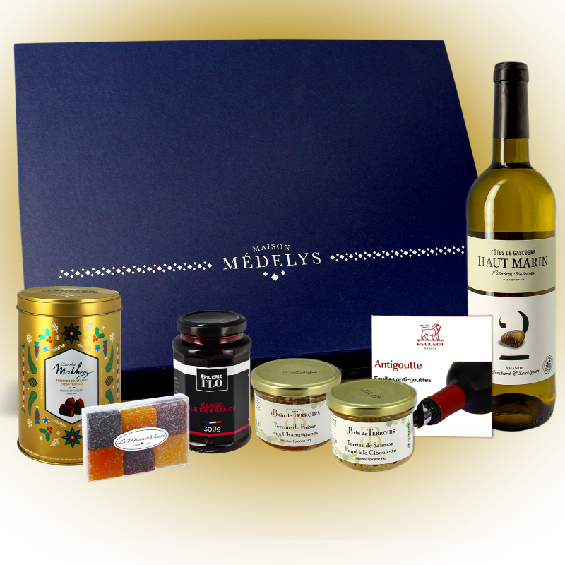 Coffret gourmand "Enchanté" 7 produits d'épicerie française premium 🇫🇷