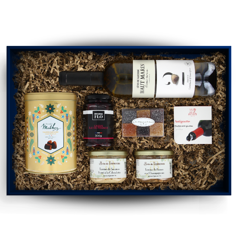 Coffret gourmand "Enchanté" 7 produits d'épicerie française premium 🇫🇷