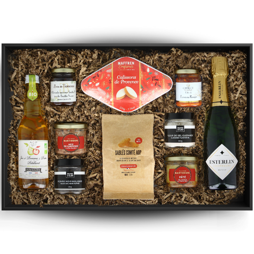 Coffret gourmand "Féérie" 10 produits d'épicerie française premium 🇫🇷
