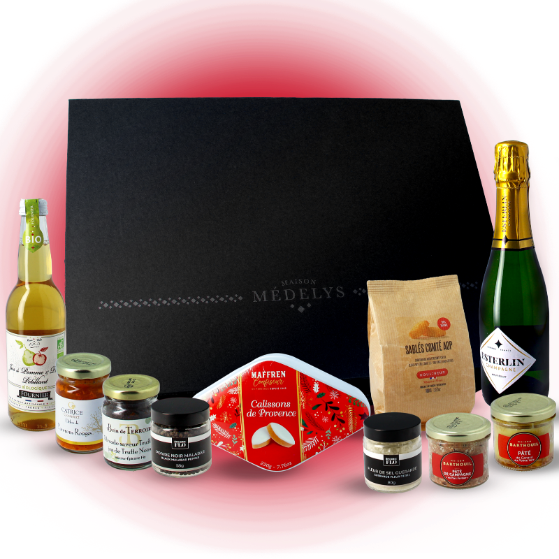 Coffret gourmand "Féérie" 10 produits d'épicerie française premium 🇫🇷
