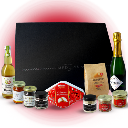 Coffret gourmand "Féérie" 10 produits d'épicerie française premium 🇫🇷