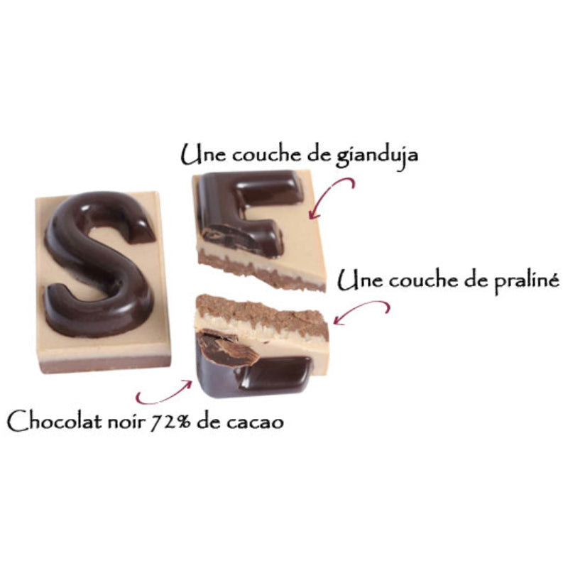 Coffret de chocolat avec message personnalisé-Le Cadeau Français®