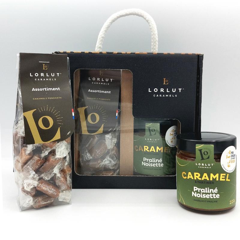 Coffret caramels et pralines artisanaux premium Lorlut®