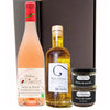 Coffret apéro Vin rosé 75 cl+ Huile d'olive + Terrines artisanales Château des Coccinelles® 🇫🇷