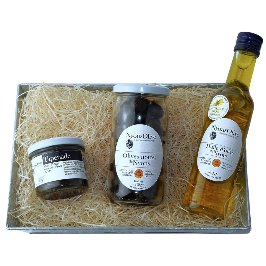 Coffret découverte olives de Nyons AOP - Le Cadeau Français