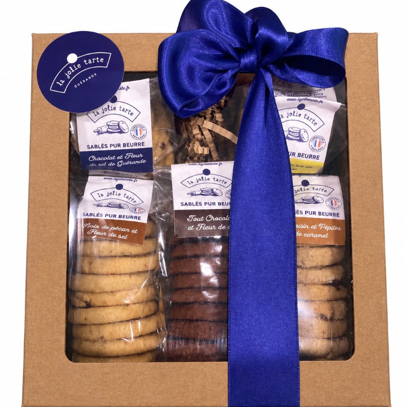 Coffret 5 sachets de sablés pur beurre artisanaux La Jolie Tarte® 🇫🇷