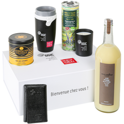 Coffret cadeau clients sur-mesure OGIC x KEYDEN immobilier Le Cadeau Français