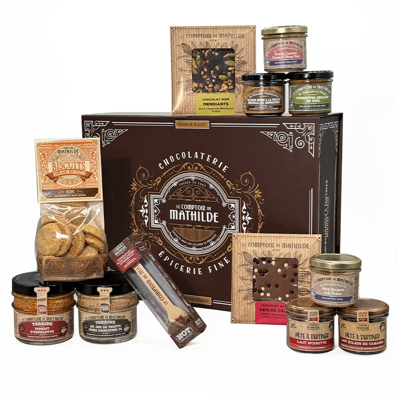Coffret gourmand 12 produits "Le Généreux" Le Comptoir de Mathilde®