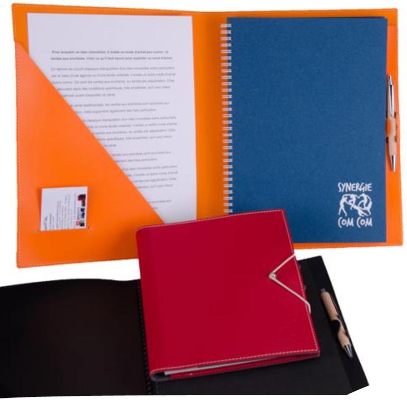 Conférencier A4 en cuir recyclé ♻️