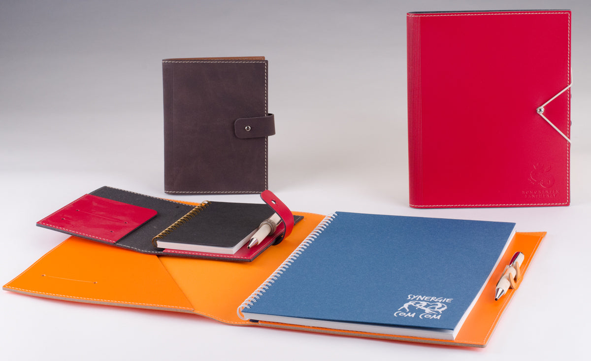 Conférencier A5 en cuir recyclé ♻️