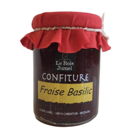 Confiture de fraises de Plougastel au basilic 120g fabrication France 🇫🇷