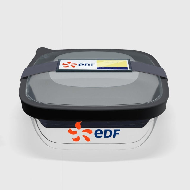 Exemple personnalisation lunchbox en verre Gobi Le Cadeau Français