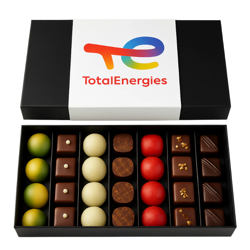 Chocolats Guisabel personnalisables avec fourreau - Le Cadeau Français
