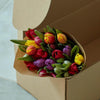 Bouquet de 10 tulipes coloris au choix