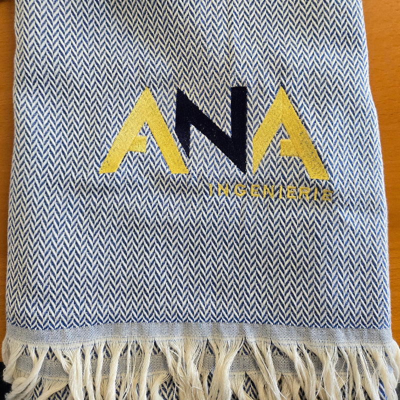 Fouta éponge en coton qualité artisanale personnalisable 🇫🇷