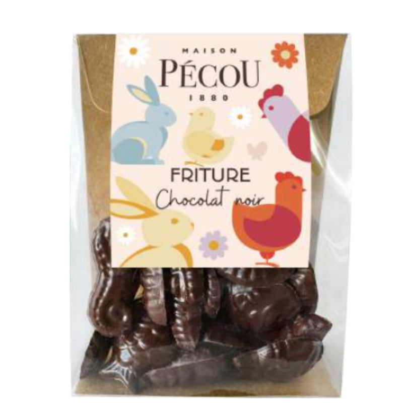 Sachet de fritures de Pâques 100g chocolat lait ou noir Maison Pécou® fabrication France 🇫🇷