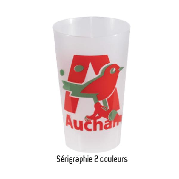 Gobelet En Plastique Réutilisable 25 Cl/ 33 Cl Ml Fabriqué France Récipients Boisson