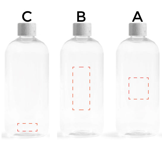 Gourde en plastique recyclé♻️ et bois Bubu translucide